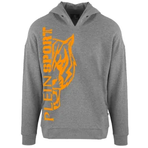 Plein Sport zijlogo grijze hoodie