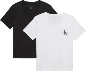 Calvin Klein Shirt met korte mouwen A- Logo VN 2 pack Tee (Set van 2)