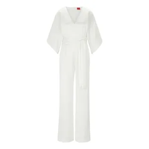 Hugo Kalaisa-1 jumpsuit voor dames in naturel