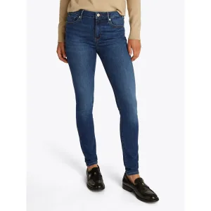 Tommy Hilfiger Skinny fit jeans COMO Skinny Regular Waist met logo-badge, in enkel-lengte