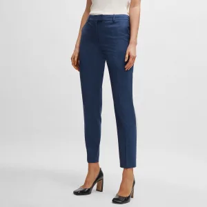 Damespantalon Boss Tamata4 Regular-Fit in Blauw
