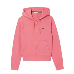 Lacoste Dames/Dames Fleece Full Zip Hoodie (Roze)
