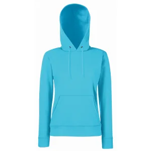 Fruit Of The Loom Vrouwen Dames Fit Sweatshirt Met Capuchon / Hoodie (Azure Blauw)
