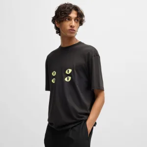 Men’s Hugo Dombreo T-Shirt in Black
