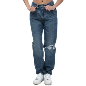 Dames Levis 80’s Mom Jeans in Denim
