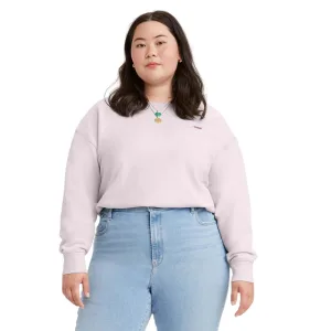 Levis Dames/Dames Sweatshirt met Crew Hals Plus (Mauve)