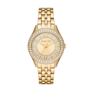 Michael Kors Harlowe – dames horloge – goudkleurig met  band