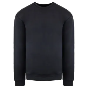 Emporio Armani Heren Zwarte Gewassen Sweater