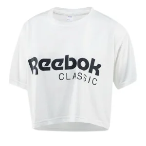 Reebok Classic Korte Mouw Crew Dames Wit Gewatteerd T-shirt BR7307 RW16