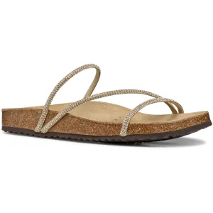 Geox D BRIONIA R Polyester Dames Licht Taupe Sandalen