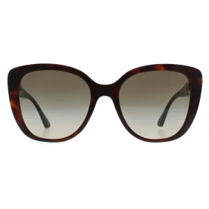 Emporio Armani Vlinder Dames Glimmend Havana Rood Groen Kleurverloop EA4214U