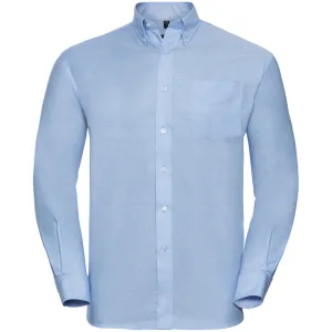 Russell Collectie Dames/Dames Lange Mouw Easy Care Oxford Shirt (Oxford Blauw)