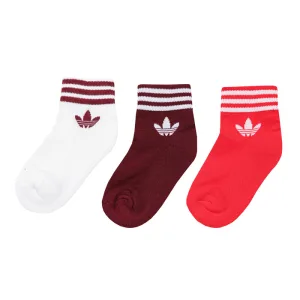 Men’s adidas Originals Trefoil 3 Pack Socks in Multi colour