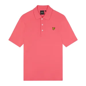 Men’s Lyle And Scott Plain Polo Shirt in Pink