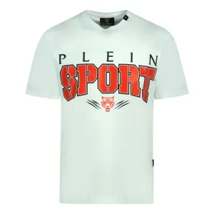 Plein Sport Bold Sport Logo wit T-shirt