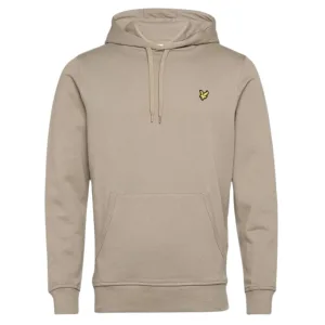 Lyle & Scott merk kaki rookbeige pull-over hoodie