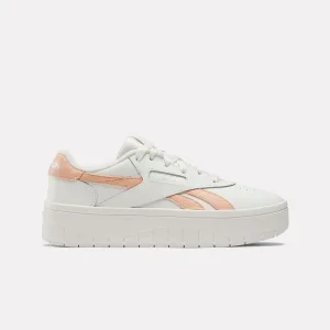 Reebok Classics Court Advance Surge damestrainers in wit-roze