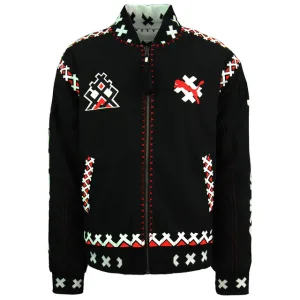 Puma x Jahnkoy omkeerbaar bomberjack graphic zwart heren 596679 01