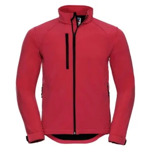 Russell Effen Soft Shell Jas Heren (Klassiek rood)