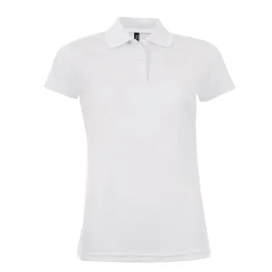 SOLS Dames/dames Performer korte mouw Pique Polo Shirt (Wit)