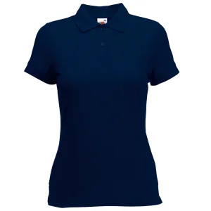 Fruit Of The Loom Vrouwen Dames-Fit 65/35 Poloshirt Korte Mouwen (Donker Marine)
