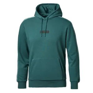 Puma Fluwelen Hoodie Logo Trui Groen Zweet – Heren