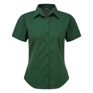 Premier Popeline blouse met korte mouwen / Gewoon werkoverhemd (Fles)