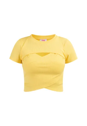 Mymo T-shirt Dames lichtgeel