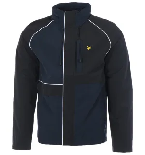 Lyle & Scott marineblauw jack met panelen