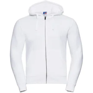 Russell Heren Authentieke Sweatshirt met volledige ritssluiting / Hoodie (Wit)