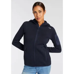 CMP Gebreid fleecejack KNITTED MELANGE HOODY WOMAN HOODY (1 stuk)