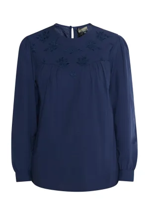 Dreimaster Bloes met lange mouwen Dames marine