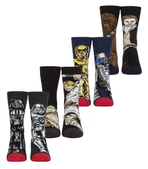 Heat Holders Lite 4 paar warme Star Wars-sokken voor kinderen – Star Wars
