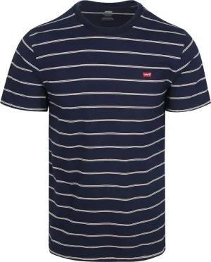 Levi’s T-Shirt Navy Streep