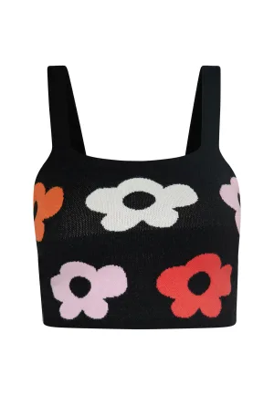 Mymo Top Dames Zwart Veelkleurig