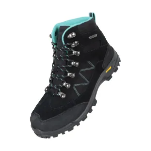 Mountain Warehouse Dames/Dames Storm Suède Waterdichte Wandelschoenen (Zwart)