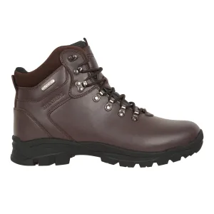 Mountain Warehouse Heren Latitude II Extreme Leather Waterdichte Wandelschoenen (Bruin)