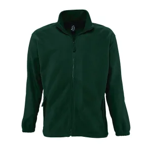 SOLS Heren North Full Zip Outdoor Fleece Jacket (Bosgroen)