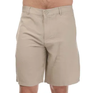 Heren Armani Exchange Linnen Rayon Twill Shorts in Beige