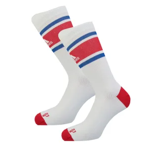 Men’s adidas Alphaskin Ultralight Performance Socks in White red