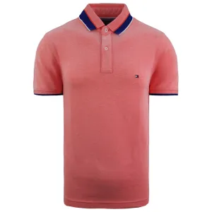 Tommy Hilfiger Regular Fit Tipped Slim Poloshirt Oranje Heren Top MWOMWO5124 676