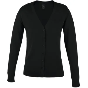 SOLS Vrouwen/dames Golden V Neck Cardigan (Zwart)