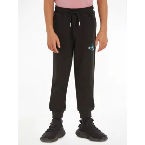 Calvin Klein Sweatbroek MONOGRAM LOGO SWEATPANTS voor kinderen tot 16 jaar