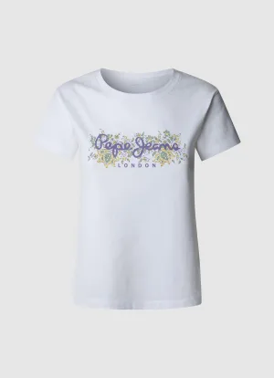 Pepe Jeans T-shirt AVA met bloemenprint
