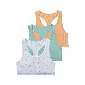 Buffalo Bustier Uni en bloemen-print in een verpakking (set, 3-delig)
