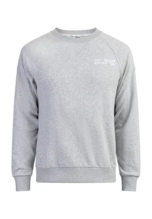 Dreimaster Sweatshirt met ronde hals bridgeport Heren licht grijs melange
