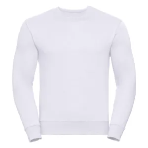 Russell Heren Authentieke Sweatshirt (Slimmer Cut) (Wit)