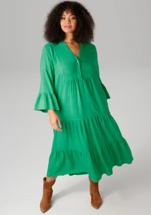 Aniston PLUS Midi-jurk In trendy kleuren