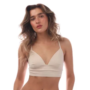 Dames Reebok Senna Bonded Bra Top in Roze