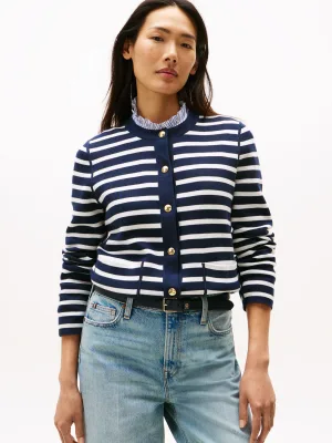 Tommy Hilfiger Vest CO JERSEY STCH REVERSIBLE CARDI